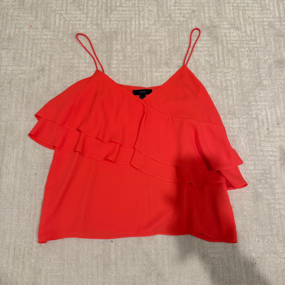 J. Crew Vibrant Red Camisole Top